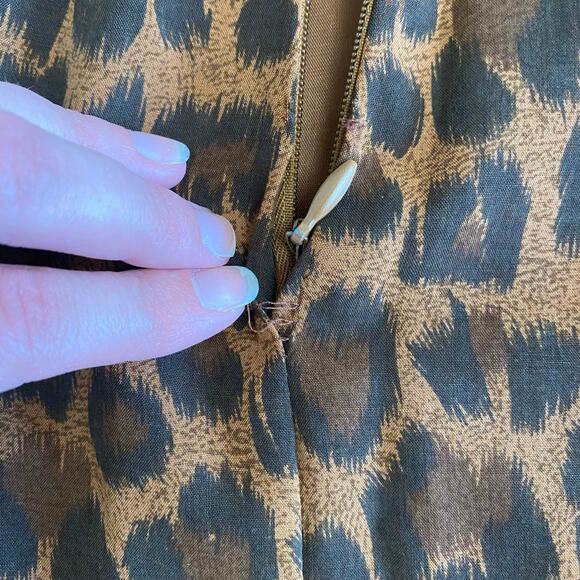 David Warren Vintage Y2K Cheetah Print Sleeveless Maxi Long Formal Dress Size 12 - Picture 10 of 11